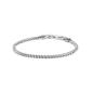 Preview: 3 mm Fuchsschwanz-Armband aus Edelstahl mit Silber-Finish - Cito Silver